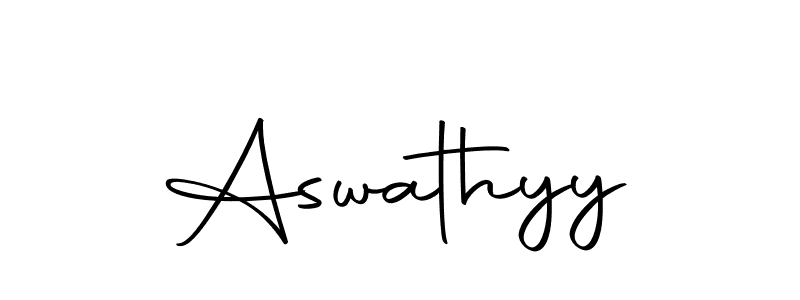 Design your own signature with our free online signature maker. With this signature software, you can create a handwritten (Autography-DOLnW) signature for name Aswathyy. Aswathyy signature style 10 images and pictures png