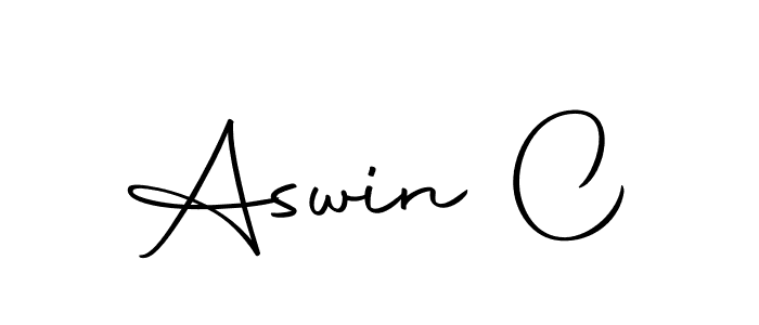 The best way (Autography-DOLnW) to make a short signature is to pick only two or three words in your name. The name Aswin C include a total of six letters. For converting this name. Aswin C signature style 10 images and pictures png