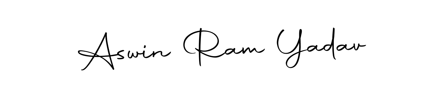 Create a beautiful signature design for name Aswin Ram Yadav. With this signature (Autography-DOLnW) fonts, you can make a handwritten signature for free. Aswin Ram Yadav signature style 10 images and pictures png