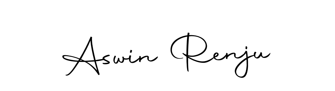 You should practise on your own different ways (Autography-DOLnW) to write your name (Aswin Renju) in signature. don't let someone else do it for you. Aswin Renju signature style 10 images and pictures png