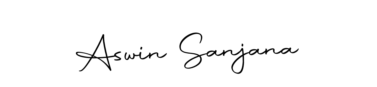 The best way (Autography-DOLnW) to make a short signature is to pick only two or three words in your name. The name Aswin Sanjana include a total of six letters. For converting this name. Aswin Sanjana signature style 10 images and pictures png