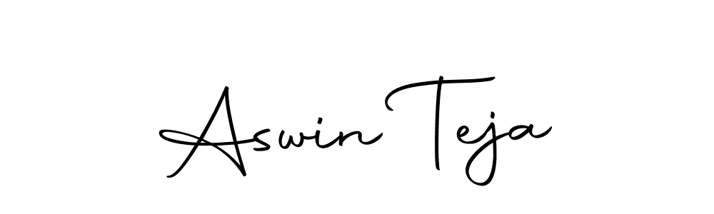 Make a beautiful signature design for name Aswin Teja. With this signature (Autography-DOLnW) style, you can create a handwritten signature for free. Aswin Teja signature style 10 images and pictures png