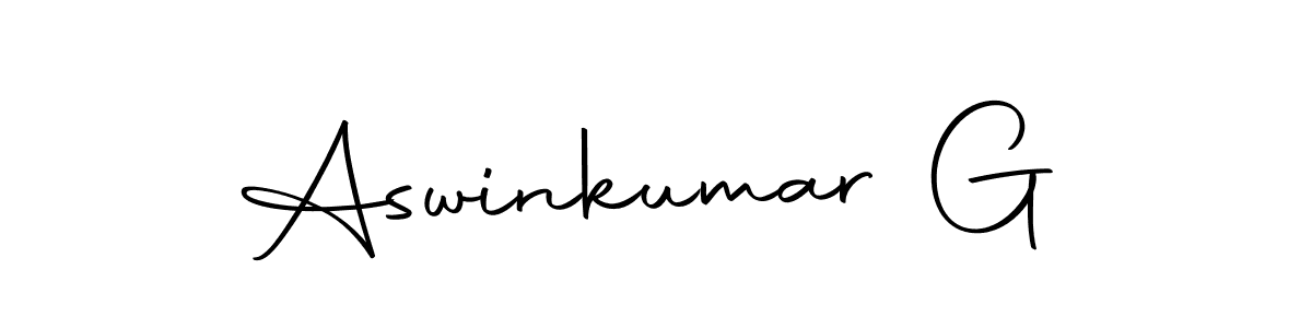 It looks lik you need a new signature style for name Aswinkumar G. Design unique handwritten (Autography-DOLnW) signature with our free signature maker in just a few clicks. Aswinkumar G signature style 10 images and pictures png