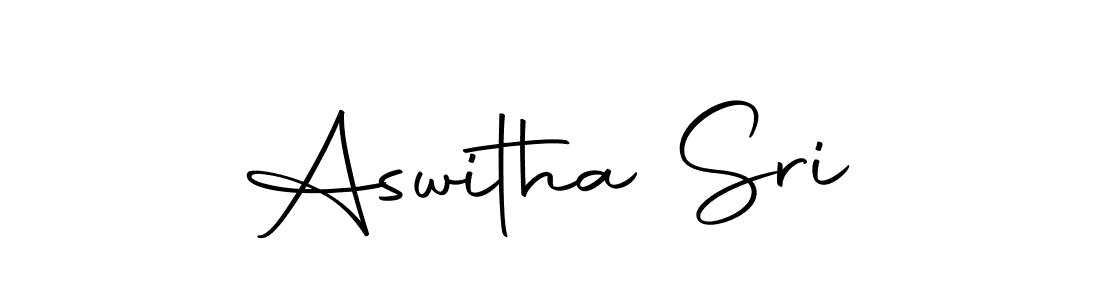You should practise on your own different ways (Autography-DOLnW) to write your name (Aswitha Sri) in signature. don't let someone else do it for you. Aswitha Sri signature style 10 images and pictures png