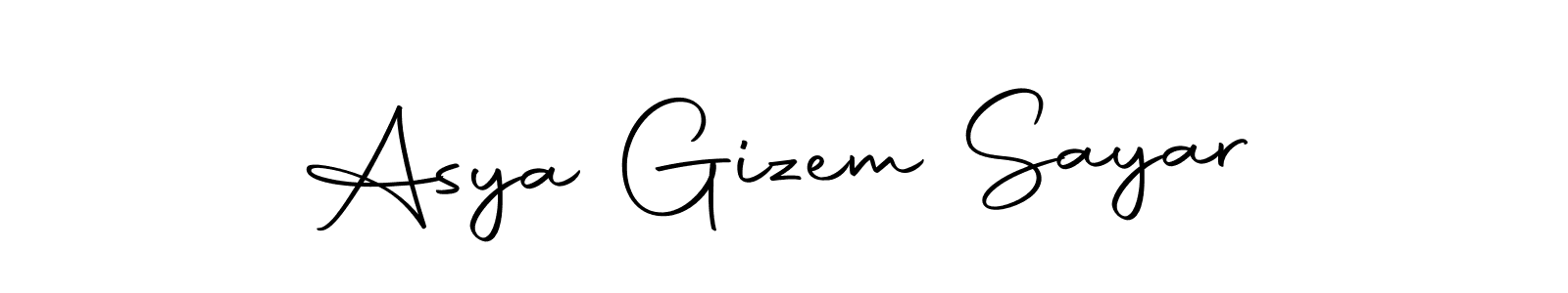 The best way (Autography-DOLnW) to make a short signature is to pick only two or three words in your name. The name Asya Gizem Sayar include a total of six letters. For converting this name. Asya Gizem Sayar signature style 10 images and pictures png
