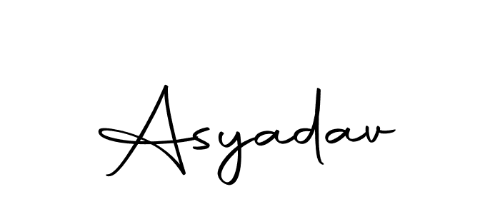 The best way (Autography-DOLnW) to make a short signature is to pick only two or three words in your name. The name Asyadav include a total of six letters. For converting this name. Asyadav signature style 10 images and pictures png