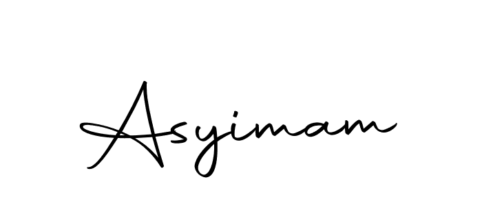 Create a beautiful signature design for name Asyimam. With this signature (Autography-DOLnW) fonts, you can make a handwritten signature for free. Asyimam signature style 10 images and pictures png