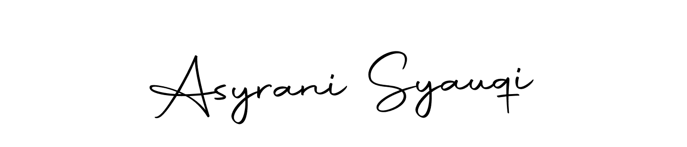 Autography-DOLnW is a professional signature style that is perfect for those who want to add a touch of class to their signature. It is also a great choice for those who want to make their signature more unique. Get Asyrani Syauqi name to fancy signature for free. Asyrani Syauqi signature style 10 images and pictures png