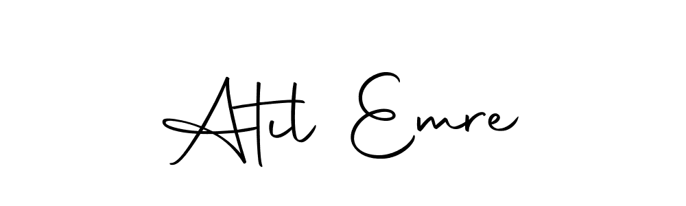 Create a beautiful signature design for name Atıl Emre. With this signature (Autography-DOLnW) fonts, you can make a handwritten signature for free. Atıl Emre signature style 10 images and pictures png