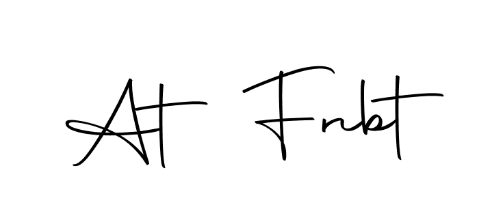 Create a beautiful signature design for name At Fnbt. With this signature (Autography-DOLnW) fonts, you can make a handwritten signature for free. At Fnbt signature style 10 images and pictures png