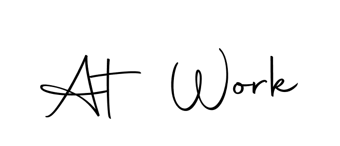 Make a beautiful signature design for name At Work. With this signature (Autography-DOLnW) style, you can create a handwritten signature for free. At Work signature style 10 images and pictures png