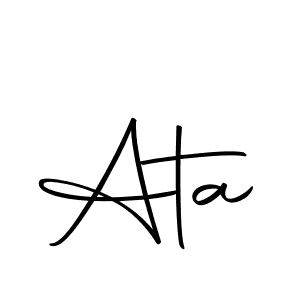 You should practise on your own different ways (Autography-DOLnW) to write your name (Ata) in signature. don't let someone else do it for you. Ata signature style 10 images and pictures png