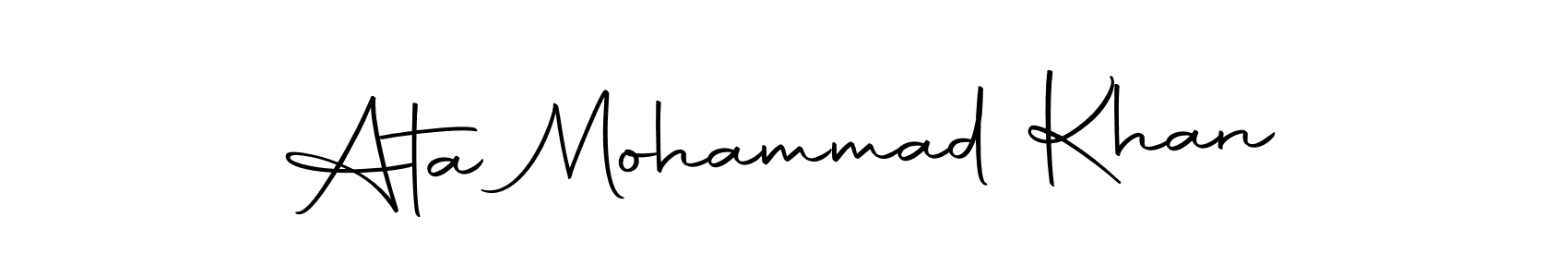 You should practise on your own different ways (Autography-DOLnW) to write your name (Ata Mohammad Khan) in signature. don't let someone else do it for you. Ata Mohammad Khan signature style 10 images and pictures png