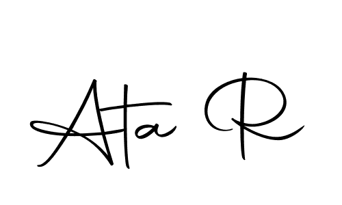 Autography-DOLnW is a professional signature style that is perfect for those who want to add a touch of class to their signature. It is also a great choice for those who want to make their signature more unique. Get Ata R name to fancy signature for free. Ata R signature style 10 images and pictures png