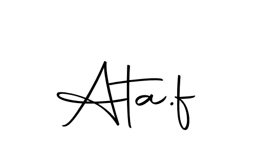 How to Draw Ata.f signature style? Autography-DOLnW is a latest design signature styles for name Ata.f. Ata.f signature style 10 images and pictures png