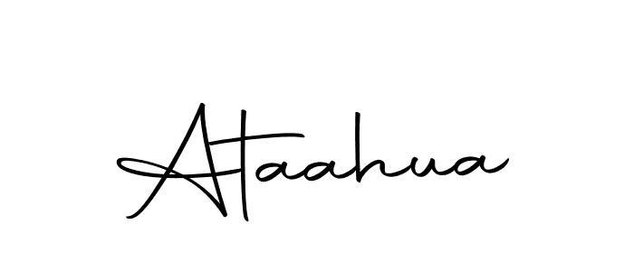 Create a beautiful signature design for name Ataahua. With this signature (Autography-DOLnW) fonts, you can make a handwritten signature for free. Ataahua signature style 10 images and pictures png