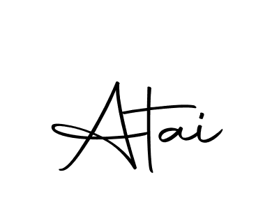 Use a signature maker to create a handwritten signature online. With this signature software, you can design (Autography-DOLnW) your own signature for name Atai. Atai signature style 10 images and pictures png
