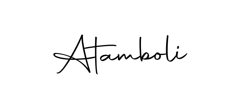 Create a beautiful signature design for name Atamboli. With this signature (Autography-DOLnW) fonts, you can make a handwritten signature for free. Atamboli signature style 10 images and pictures png