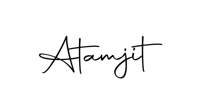 You should practise on your own different ways (Autography-DOLnW) to write your name (Atamjit) in signature. don't let someone else do it for you. Atamjit signature style 10 images and pictures png