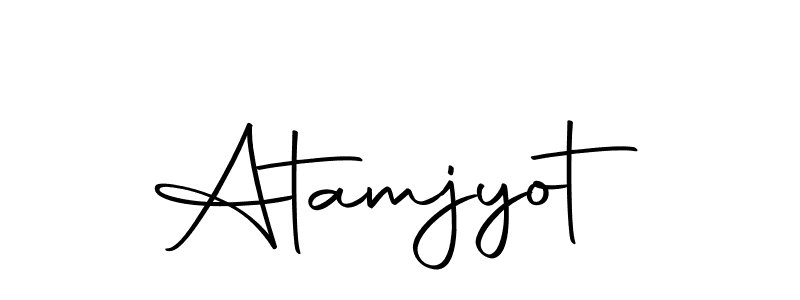 Create a beautiful signature design for name Atamjyot. With this signature (Autography-DOLnW) fonts, you can make a handwritten signature for free. Atamjyot signature style 10 images and pictures png