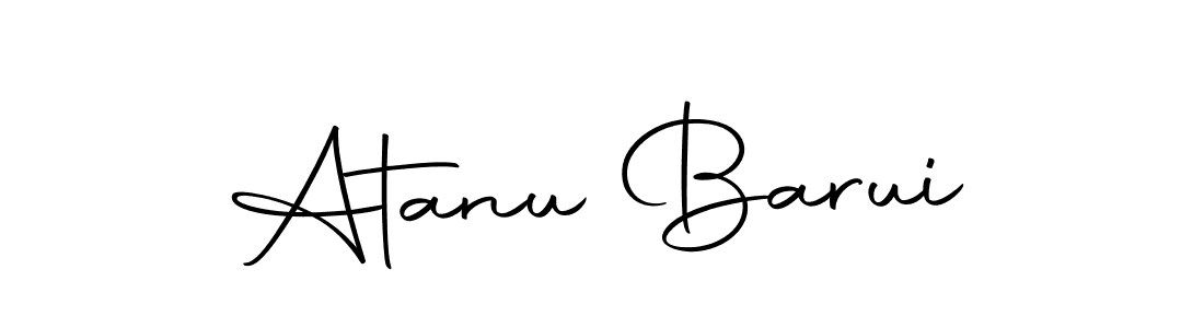 How to make Atanu Barui name signature. Use Autography-DOLnW style for creating short signs online. This is the latest handwritten sign. Atanu Barui signature style 10 images and pictures png