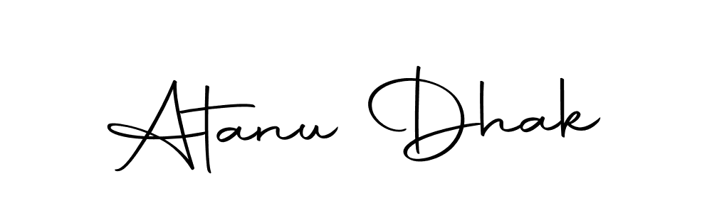 Make a short Atanu Dhak signature style. Manage your documents anywhere anytime using Autography-DOLnW. Create and add eSignatures, submit forms, share and send files easily. Atanu Dhak signature style 10 images and pictures png