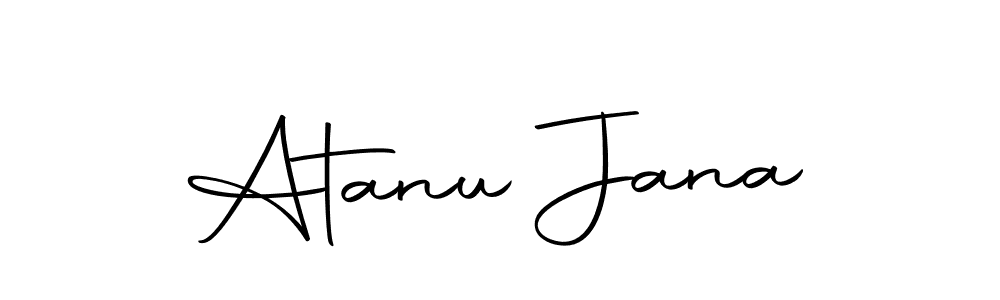 You should practise on your own different ways (Autography-DOLnW) to write your name (Atanu Jana) in signature. don't let someone else do it for you. Atanu Jana signature style 10 images and pictures png