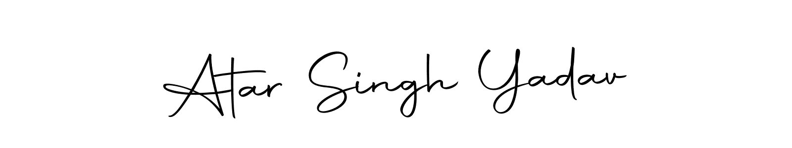 The best way (Autography-DOLnW) to make a short signature is to pick only two or three words in your name. The name Atar Singh Yadav include a total of six letters. For converting this name. Atar Singh Yadav signature style 10 images and pictures png