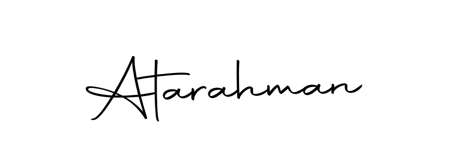 Use a signature maker to create a handwritten signature online. With this signature software, you can design (Autography-DOLnW) your own signature for name Atarahman. Atarahman signature style 10 images and pictures png