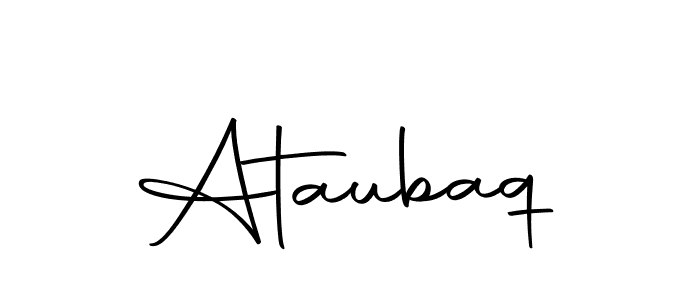 Design your own signature with our free online signature maker. With this signature software, you can create a handwritten (Autography-DOLnW) signature for name Ataubaq. Ataubaq signature style 10 images and pictures png
