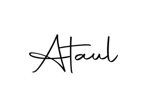 Use a signature maker to create a handwritten signature online. With this signature software, you can design (Autography-DOLnW) your own signature for name Ataul. Ataul signature style 10 images and pictures png