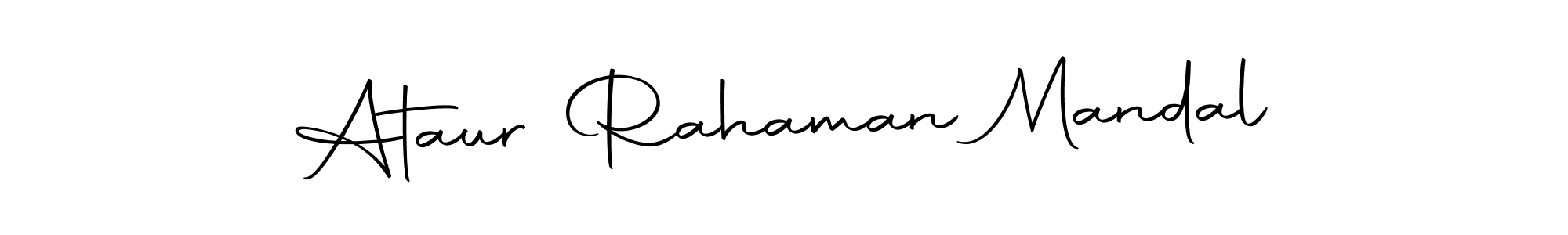 Create a beautiful signature design for name Ataur Rahaman Mandal. With this signature (Autography-DOLnW) fonts, you can make a handwritten signature for free. Ataur Rahaman Mandal signature style 10 images and pictures png