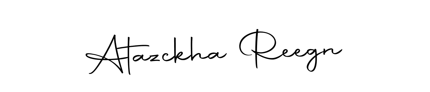 The best way (Autography-DOLnW) to make a short signature is to pick only two or three words in your name. The name Atazckha Reegn include a total of six letters. For converting this name. Atazckha Reegn signature style 10 images and pictures png