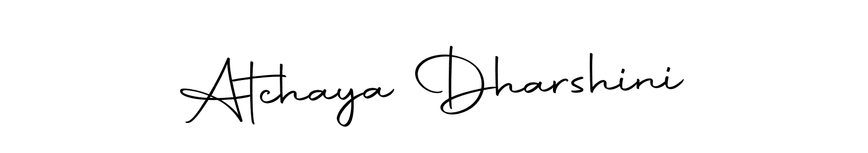 You can use this online signature creator to create a handwritten signature for the name Atchaya Dharshini. This is the best online autograph maker. Atchaya Dharshini signature style 10 images and pictures png