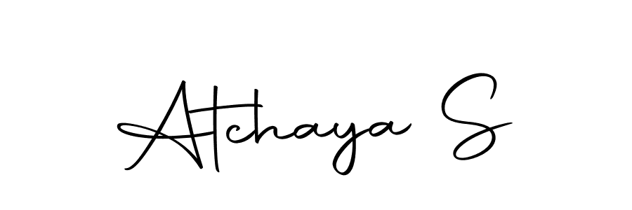 if you are searching for the best signature style for your name Atchaya S. so please give up your signature search. here we have designed multiple signature styles  using Autography-DOLnW. Atchaya S signature style 10 images and pictures png