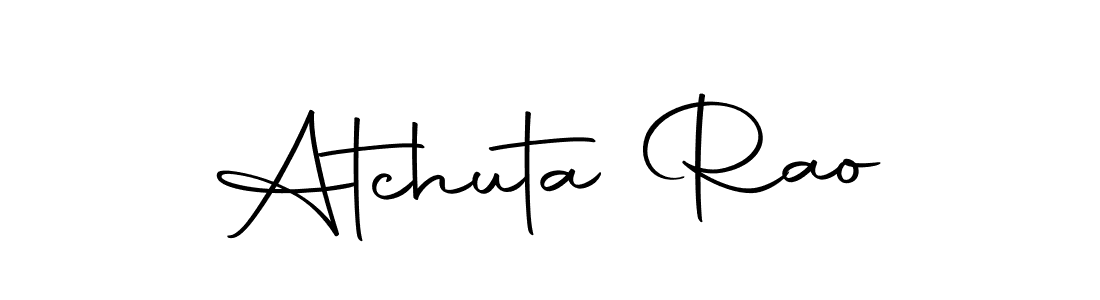Create a beautiful signature design for name Atchuta Rao. With this signature (Autography-DOLnW) fonts, you can make a handwritten signature for free. Atchuta Rao signature style 10 images and pictures png