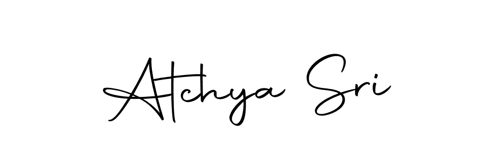 Use a signature maker to create a handwritten signature online. With this signature software, you can design (Autography-DOLnW) your own signature for name Atchya Sri. Atchya Sri signature style 10 images and pictures png