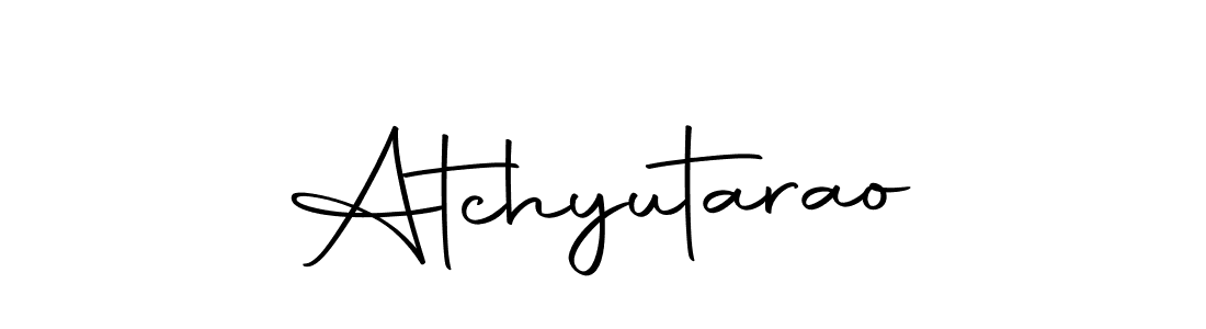 Create a beautiful signature design for name Atchyutarao. With this signature (Autography-DOLnW) fonts, you can make a handwritten signature for free. Atchyutarao signature style 10 images and pictures png