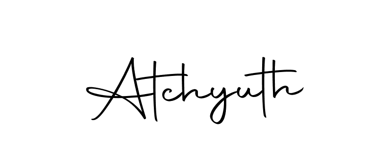 Design your own signature with our free online signature maker. With this signature software, you can create a handwritten (Autography-DOLnW) signature for name Atchyuth. Atchyuth signature style 10 images and pictures png