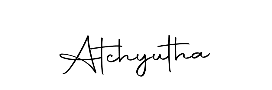 Make a beautiful signature design for name Atchyutha. With this signature (Autography-DOLnW) style, you can create a handwritten signature for free. Atchyutha signature style 10 images and pictures png