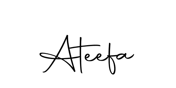 Create a beautiful signature design for name Ateefa. With this signature (Autography-DOLnW) fonts, you can make a handwritten signature for free. Ateefa signature style 10 images and pictures png