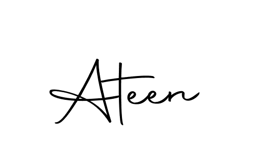 Make a beautiful signature design for name Ateen. Use this online signature maker to create a handwritten signature for free. Ateen signature style 10 images and pictures png