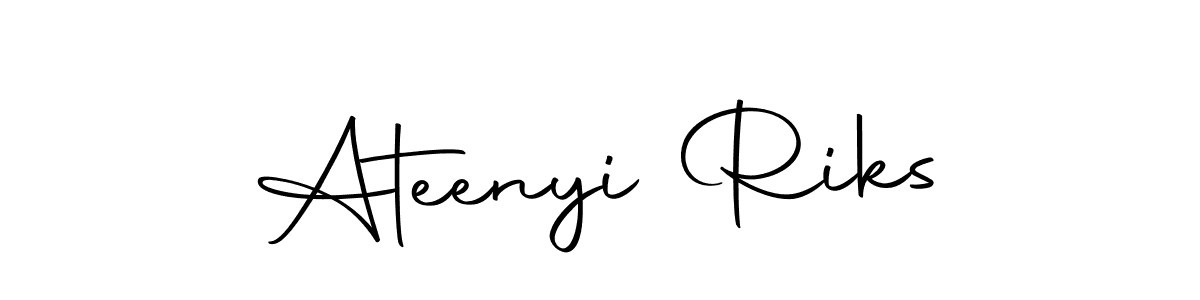 Use a signature maker to create a handwritten signature online. With this signature software, you can design (Autography-DOLnW) your own signature for name Ateenyi Riks. Ateenyi Riks signature style 10 images and pictures png