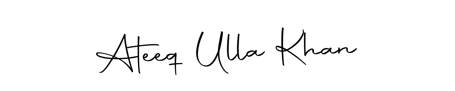 Make a beautiful signature design for name Ateeq Ulla Khan. Use this online signature maker to create a handwritten signature for free. Ateeq Ulla Khan signature style 10 images and pictures png