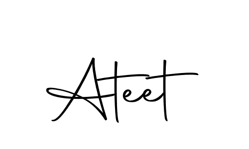 How to make Ateet signature? Autography-DOLnW is a professional autograph style. Create handwritten signature for Ateet name. Ateet signature style 10 images and pictures png