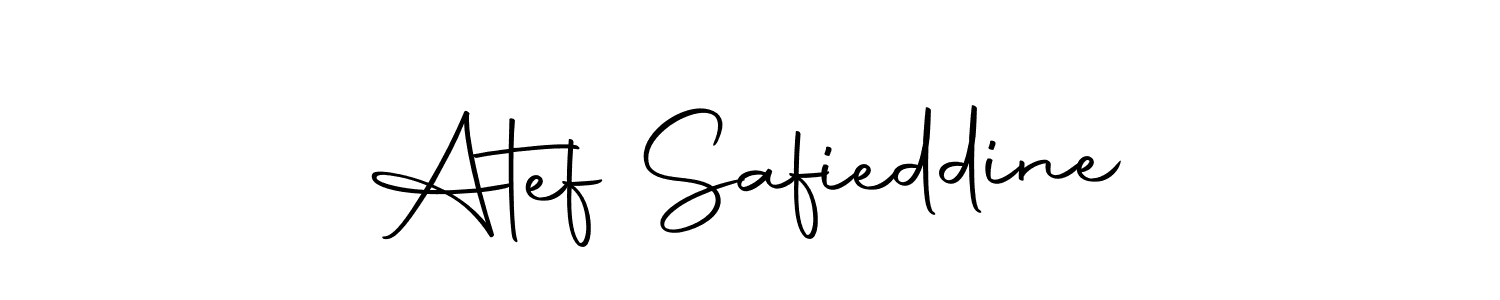 The best way (Autography-DOLnW) to make a short signature is to pick only two or three words in your name. The name Atef Safieddine include a total of six letters. For converting this name. Atef Safieddine signature style 10 images and pictures png