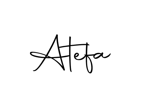 Design your own signature with our free online signature maker. With this signature software, you can create a handwritten (Autography-DOLnW) signature for name Atefa. Atefa signature style 10 images and pictures png