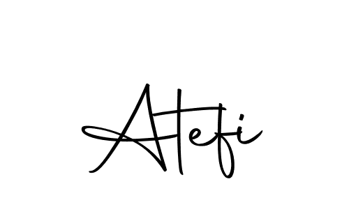 Design your own signature with our free online signature maker. With this signature software, you can create a handwritten (Autography-DOLnW) signature for name Atefi. Atefi signature style 10 images and pictures png