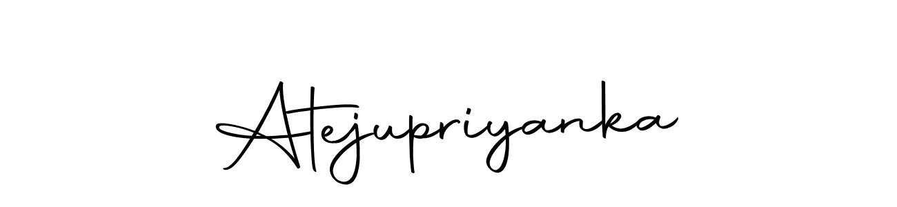 Design your own signature with our free online signature maker. With this signature software, you can create a handwritten (Autography-DOLnW) signature for name Atejupriyanka. Atejupriyanka signature style 10 images and pictures png