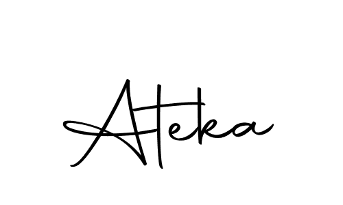 Design your own signature with our free online signature maker. With this signature software, you can create a handwritten (Autography-DOLnW) signature for name Ateka. Ateka signature style 10 images and pictures png
